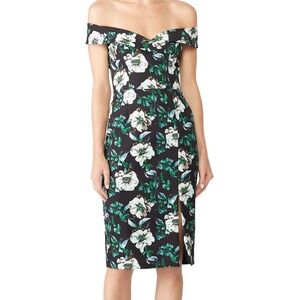 Black Halo Floral Hepburn Sheath Dress, Size 4